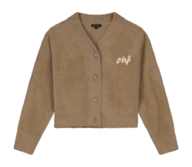 Cardigan Olaf Hussein Fluffy Script Logo Damen Starfish