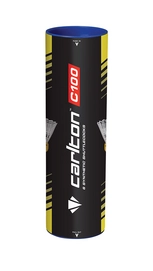 Badminton Shuttle Carlton C100 White Blue (Doos 24 x 3)
