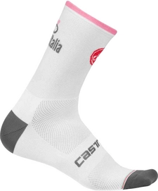 Fietssok Castelli Giro Men 12 Sock Bianco Rosa Giro