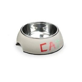 Voerbak Beeztees Tape Cat Melamine Grijs