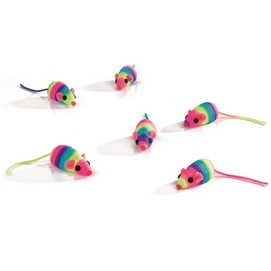 Sisal Muisjes Beeztees Regenboog Mix (set van 6)