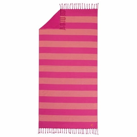 Badetuch Cawö Code Block Stripes Pink