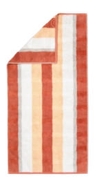 Handtuch Cawö Noblesse Stripes Brick (Set von 3 Stück)