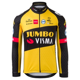 Maillot de Cyclisme AGU Team Jumbo Visma 21 Men LS Yellow