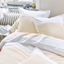 Taie d'oreiller Tradilinge Chambord Beige Percale (65 x 65 cm)