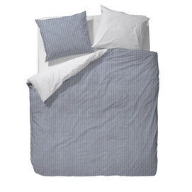 Dekbedovertrek Marc O'Polo Chambray Stripe Blue Percal Katoen
