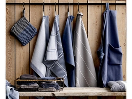 Theedoek Sodahl Check It Out China Blue