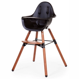 Kinderstoel Childhome Evolu 2 Chair Nut / Black 2 In 1 + Bumper