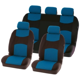 Stoelhoesset Carpoint Chicago Blauw (9-delig)