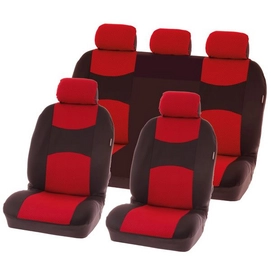 Stoelhoesset Carpoint Chicago Rood (9-delig)