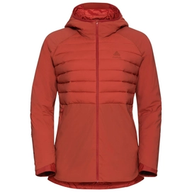 Jacke Odlo Jacket Insulated Ascent S-Thermic Hooded Women Ketchup