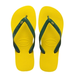 Flip Flops Havaianas Brasil Logo Gelb/Grün