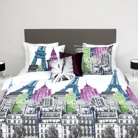 Dekbedovertrek Refined City Life Multi Katoen