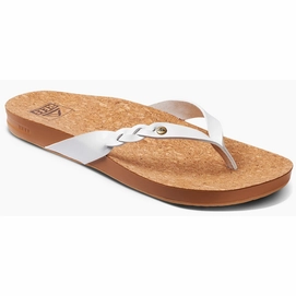Tongs Reef Women Coussin Court Twist White-Taille 36
