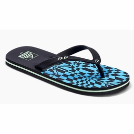 Slipper Reef Kids Switchfoot Prints Swell Checkers