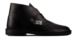 Clarks Originals Herren Desert Boot Black Polished-Schuhgröße 45