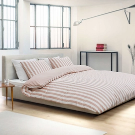Bettwäsche Marc O'Polo Classic Stripe Blush Baumwoll-Satin