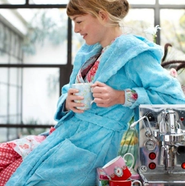 Bademantel Pip Studio Pip's Classic Aqua Jacquard