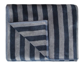 Plaid Marc O'Polo Classic Fleece Stripe Navy Dark Grey