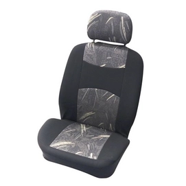 Stoelhoesset Carpoint Classic Zwart Grijs (4-delig)