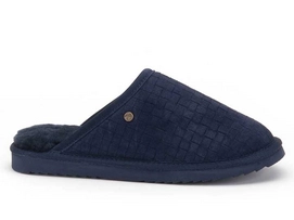 Pantoffel Warmbat Men Classic Suede Braided Dark Navy