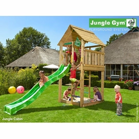 Speeltoren Jungle Gym Jungle Cabin Groen