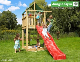 Speeltoren Jungle Gym Jungle Lodge Rood