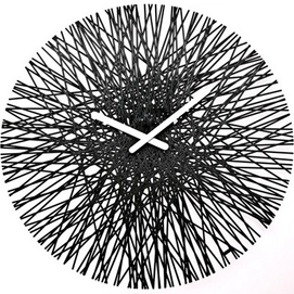 Wanduhr Koziol SILK Schwarz