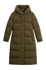 Coat Woolrich Women Cloud Madison Long Coat Dark Green