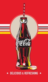 Serviette de Plage Coca Cola Bottle