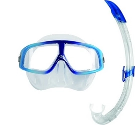 Schnorchelset Aqua Lung Sport Sphera LX & Airflex LX Blau