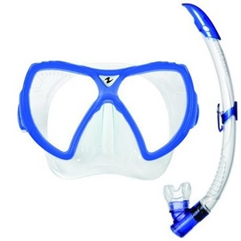 Set de Plongée avec Tuba Aqua Lung Sport Visionflex LX & Airflex LX Purge Blue
