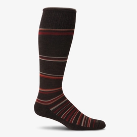 Kompressionsstrümpfe Sockwell Concentric Stripe SW6M Espresso Herren