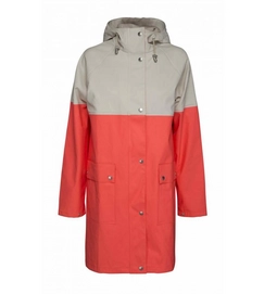 Raincoat Ilse Jacobsen RAIN03B Neon Coral Milk Creme