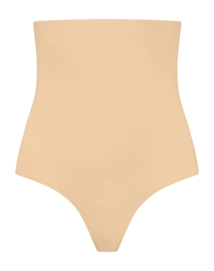 Corrective Underwear Bye Bra Women Invisible High Waist Thong Beige