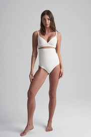 Corrective Underwear Bye Bra Women Sculpting High Waist Thong Ivory