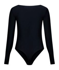 Corrective Body Suit Bye Bra Women Bodysuit Long Sleeve Black