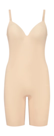Corrective Body Suit Bye Bra Women Low Back Bodysuit Short Beige