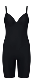 Corrective Body Suit Bye Bra Women Low Back Bodysuit Short Black