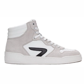 Baskets HUB Homme Court High White Black Ice White-Taille 42