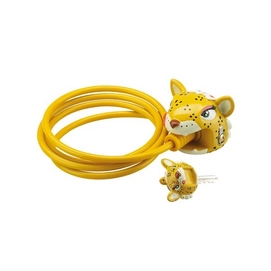 Kabelslot Crazy Safety Leopard 100 Geel