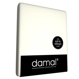 Drap-housse Damai Crème Coton-100 x 200 cm