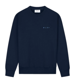 Crewneck Olaf Hussein Lined Face Herren Navy