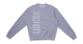 Crewneck Sabbatical Vintage Unisex Logo Heather Grey White