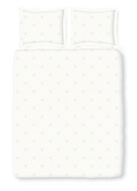 Parure de Lit Satin D'or Crystal Blanc Satin
