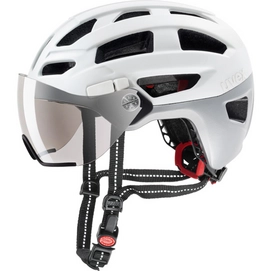 Fietshelm Uvex Finale Visor White Silver Mat