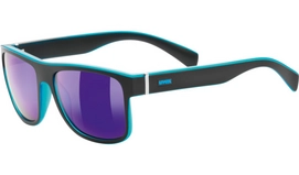 Zonnebril Uvex LGL 21 Black Mat Blue Mirror Blue