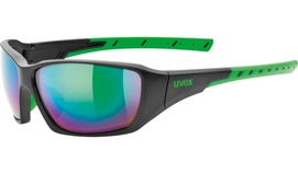 Zonnebril Uvex Sportstyle 219 Black Mat Green Mirror Green