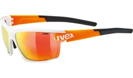 Zonnebril Uvex Sportstyle 113 White Orange Mirror Orange