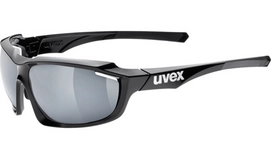 Zonnebril Uvex Sportstyle 710 Black Mat Mirror Silver